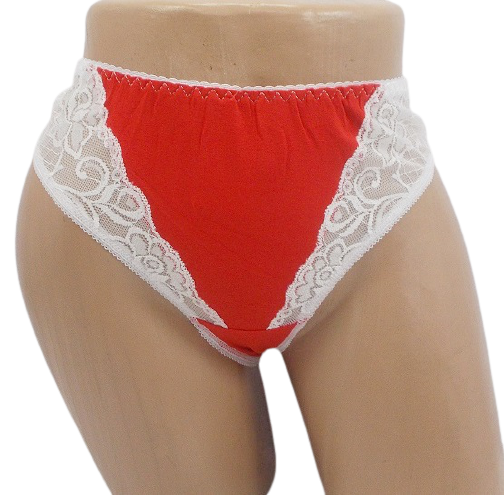 Женские трусики стринги Mia 0131 42-44 Красный/Белый (1407735469)