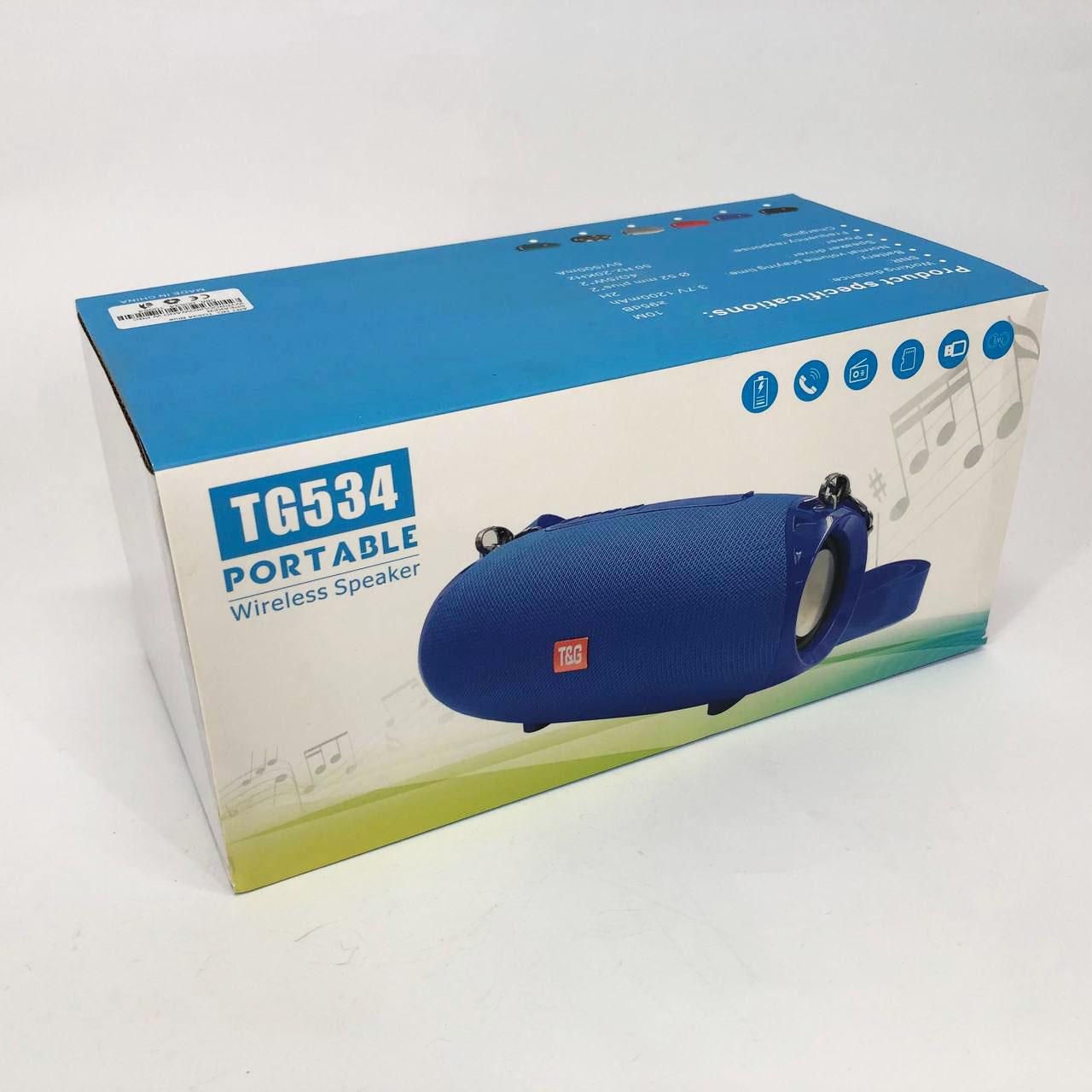 Колонка портативная с ремешком TG534 SD IPX5 Синий - фото 16 Колонка портативная с ремешком TG534 SD IPX5 Синий - фото 16
