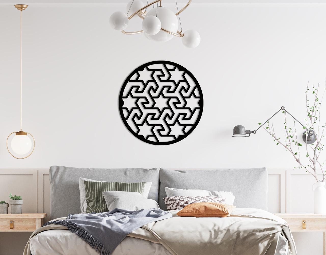 Декоративное панно на стену Upwood Decor Circle-056 19 60х60 см Black (1579717344)