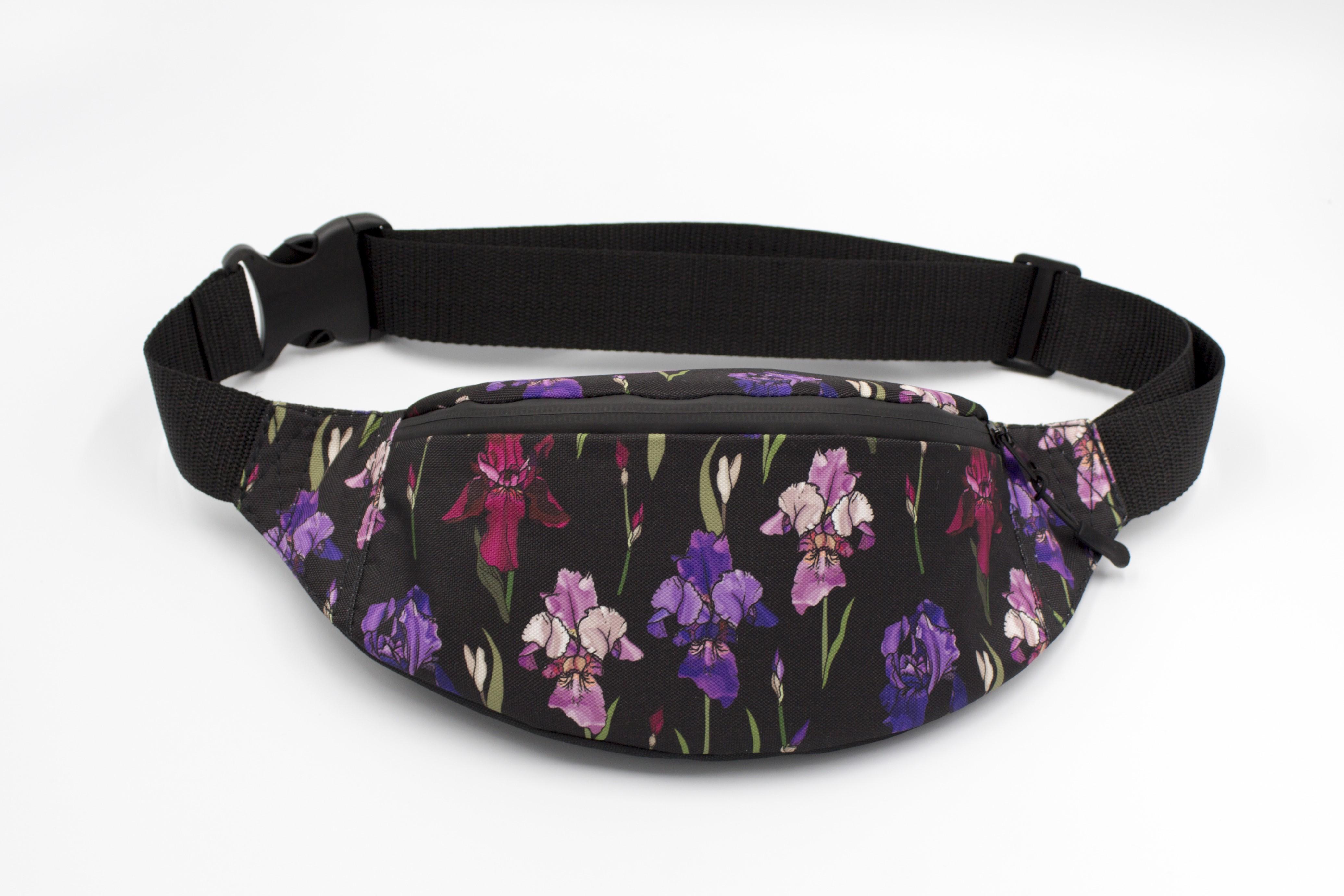 Сумка бананка Іриси Чорний (BK-011) - фото 4 Сумка бананка Іриси Чорний (BK-011) - фото 4