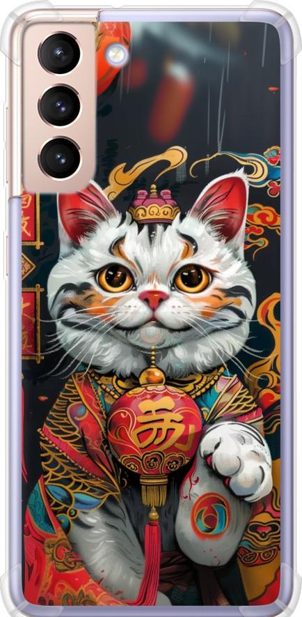 Чехол на Samsung Galaxy S21 China Cat v2 (6135sp-2114-42517)