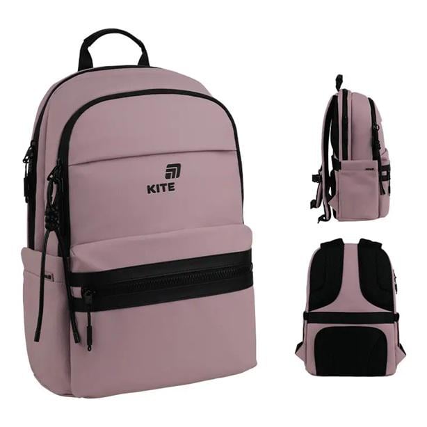 Школьный рюкзак KITE Education teens K25-2721L-3 Pink с креплением на чемодан (996187)
