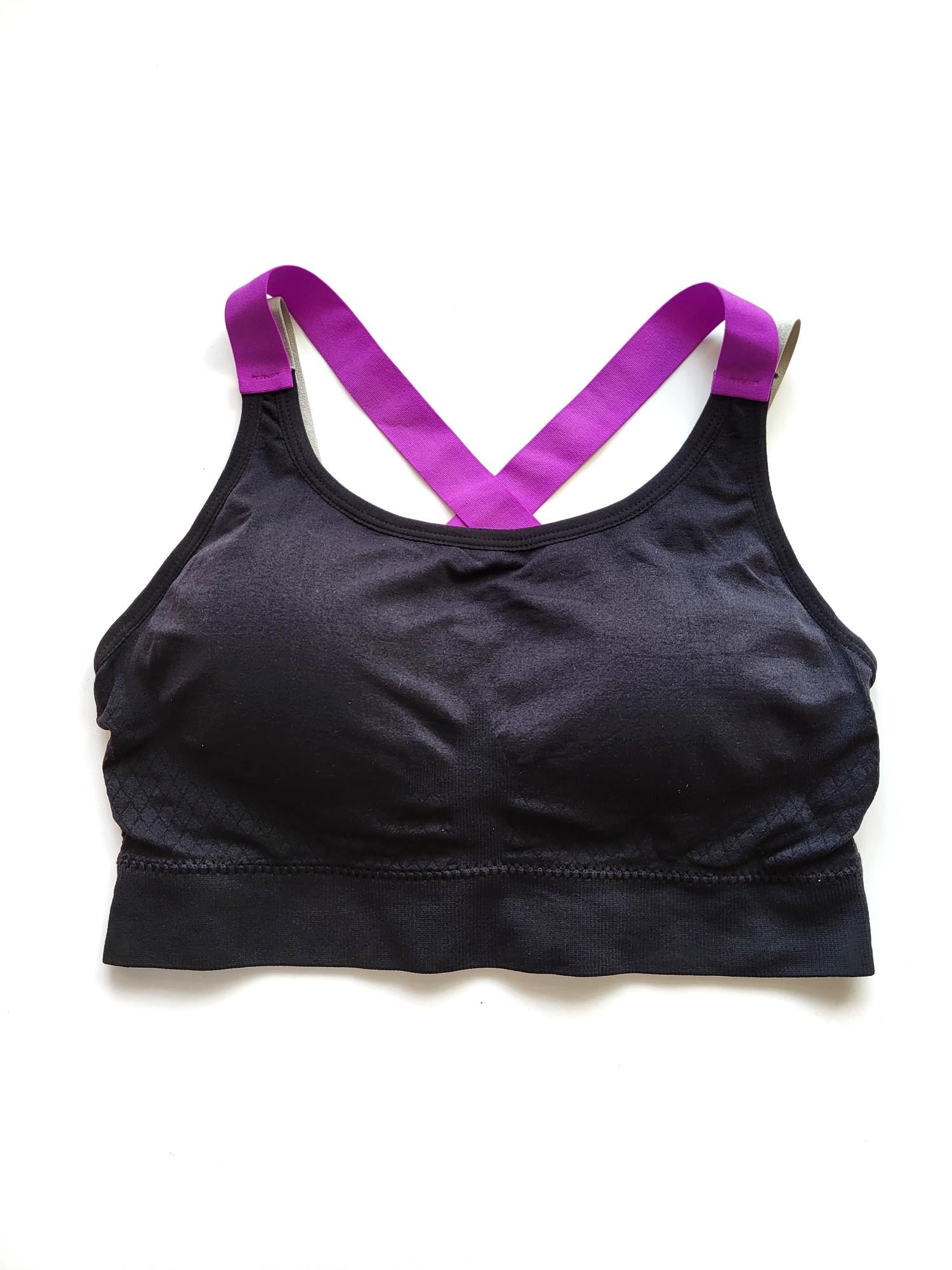 Топ женский спортивный 11236 с перекрещенными шлейками L Черный (59889a9d)