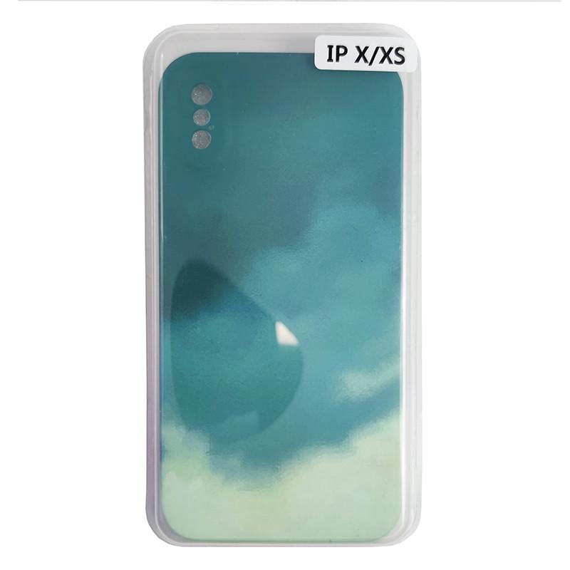 Чехол Silicone Water Print iPhone X/XS Mix Color Green (29caa1-4208) Чехол Silicone Water Print iPhone X/XS Mix Color Green (29caa1-4208)
