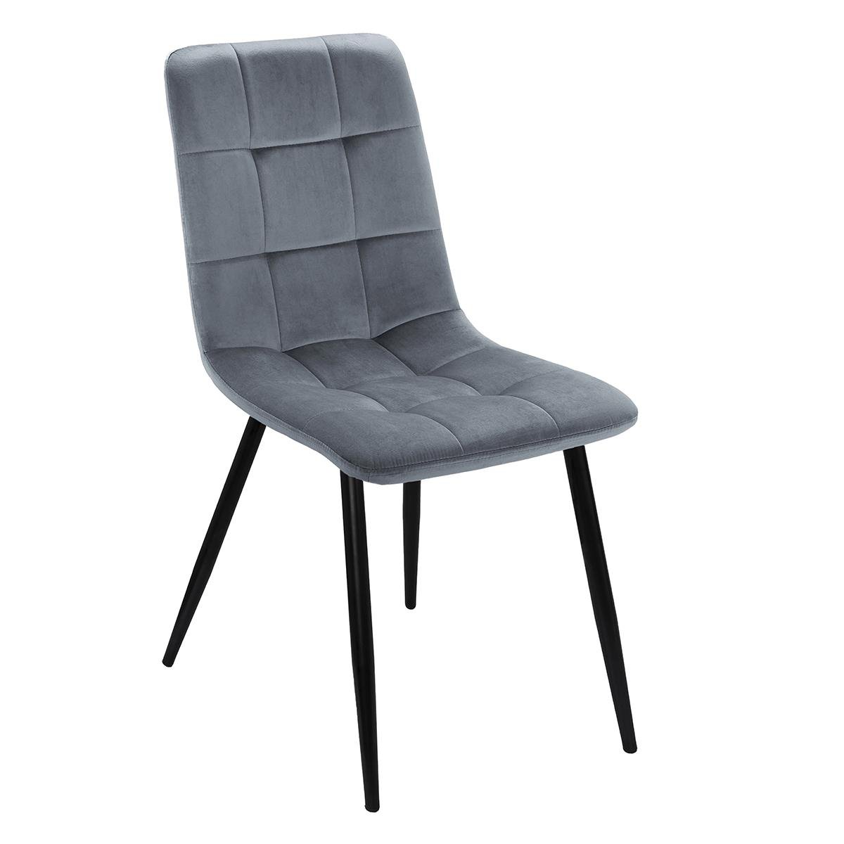 Кухонный стул Fly F-1 из металла/ткань велюр Серый (48292)