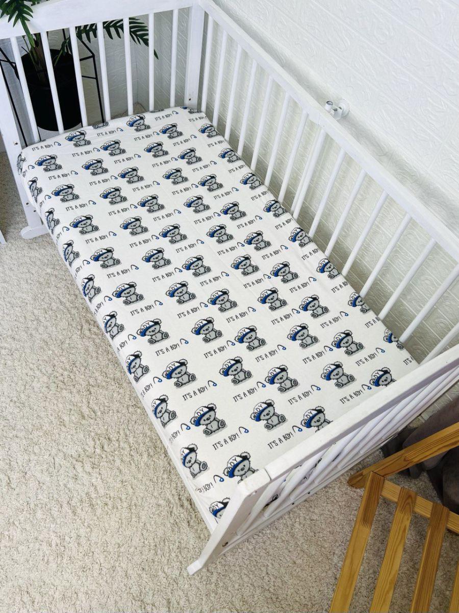 Простирадло дитяче на гумці 120х60 см (7704)