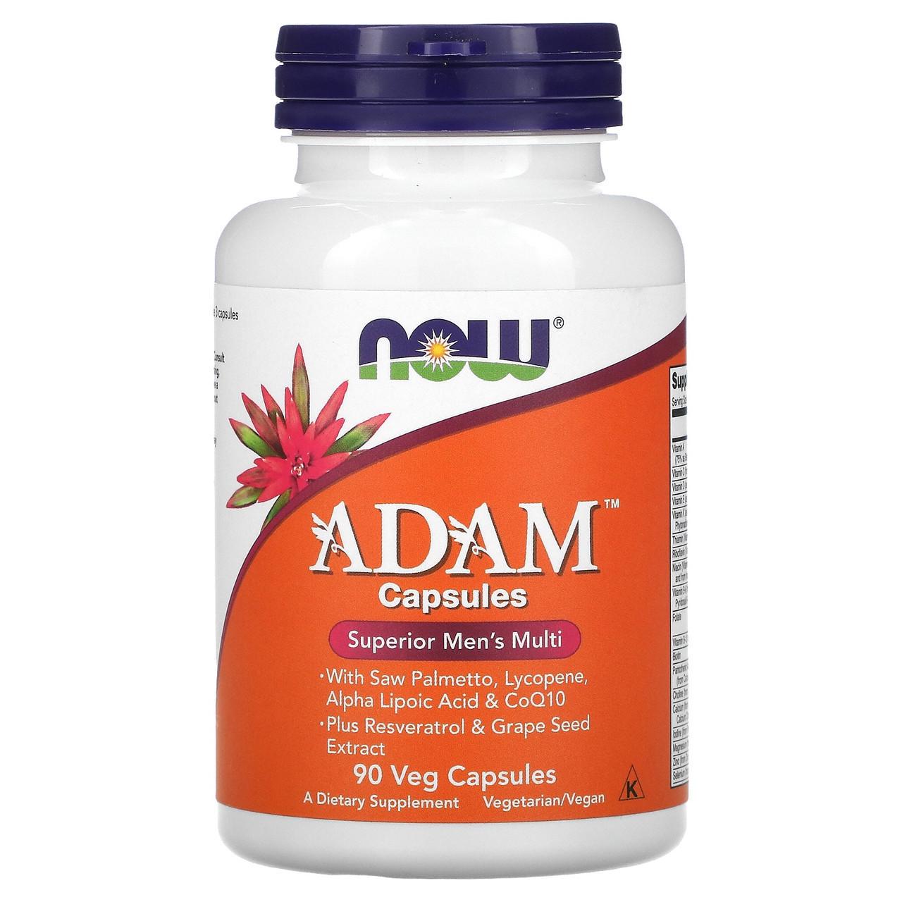Комплекс вітамінів для чоловіків Now Foods ADAM Superior Men's Multi 90 капс.