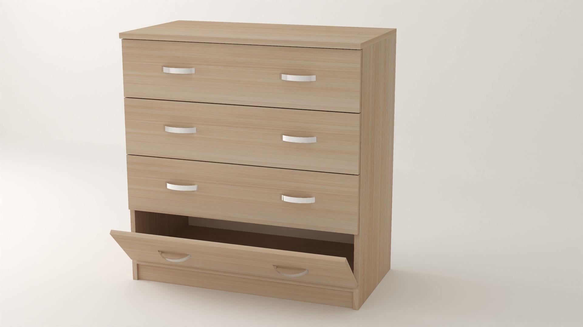 Комод Алекса ВК-21 95х50х90 см Дуб молочный (61116) Комод Алекса ВК-21 95х50х90 см Дуб молочный (61116)