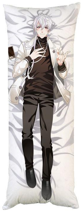 Подушка дакимакура Зен Неисвестный Mystic Messenger декоративная ростовая для обнимания двусторонняя 40x100 см (611165681)