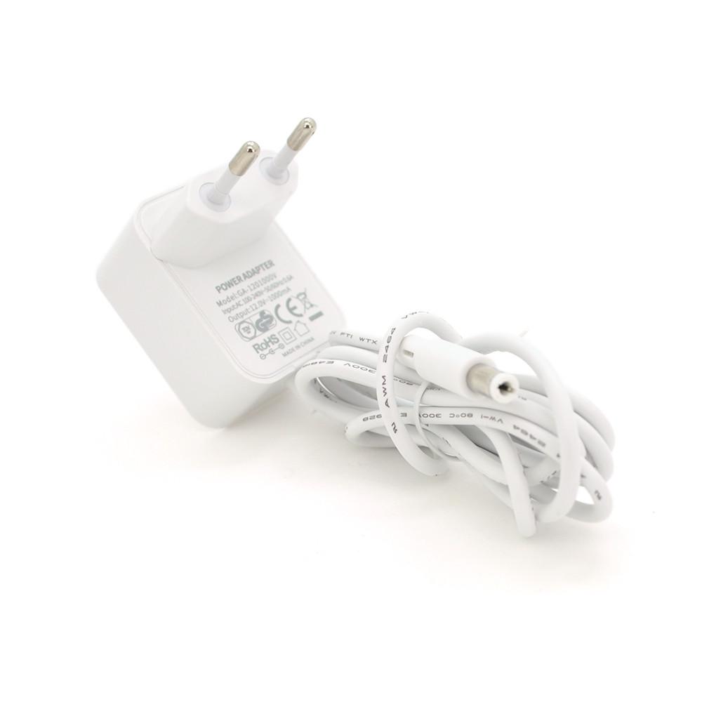 Адаптер живлення VOLTRONIC GA-1201000V 12V 1A штекер 5,5х2,5 Білий (DR012509)