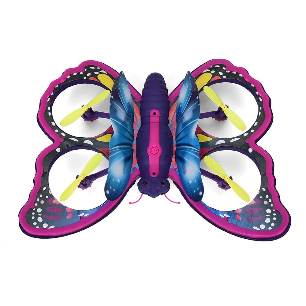 Квадрокоптер-бабочка 4D-V40 Butterfly Drone/LED-подсветка/датчики помех/барометр/2.4GHz (35089617)