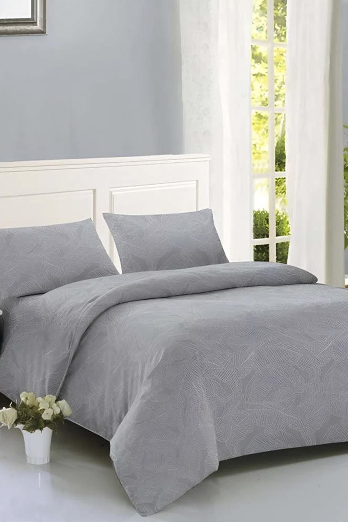 Комплект постельного белья Soho Евро 200x220 Leaves Grey (SKT001040051)