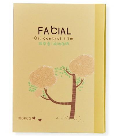 Матуючі серветки для обличчя Cool product Зелений чай 6х9 см 100 шт. (0073)