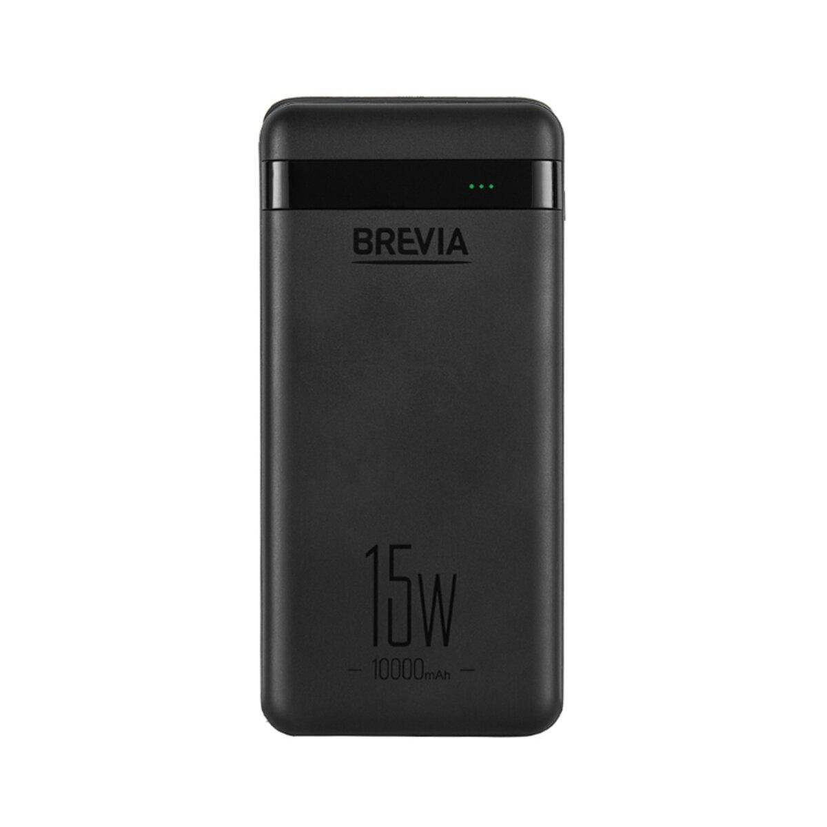 Повербанк Brevia для смартфона с быстрой зарядкой 15W Li-Pol 10000 mAh (45115) - фото 2