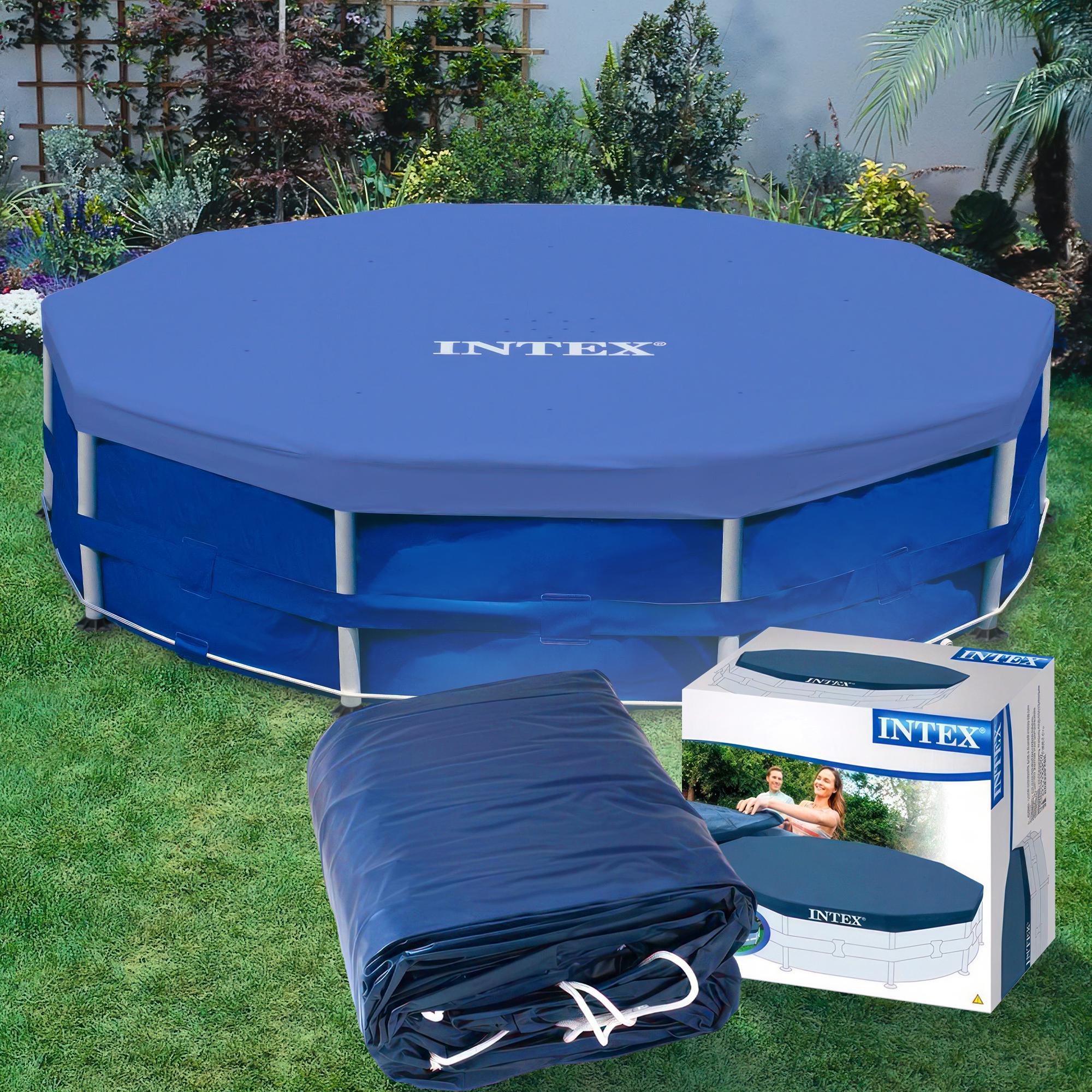 Захисний тент-чохол для каркасного басейну Intex 28030 305 см - фото 2