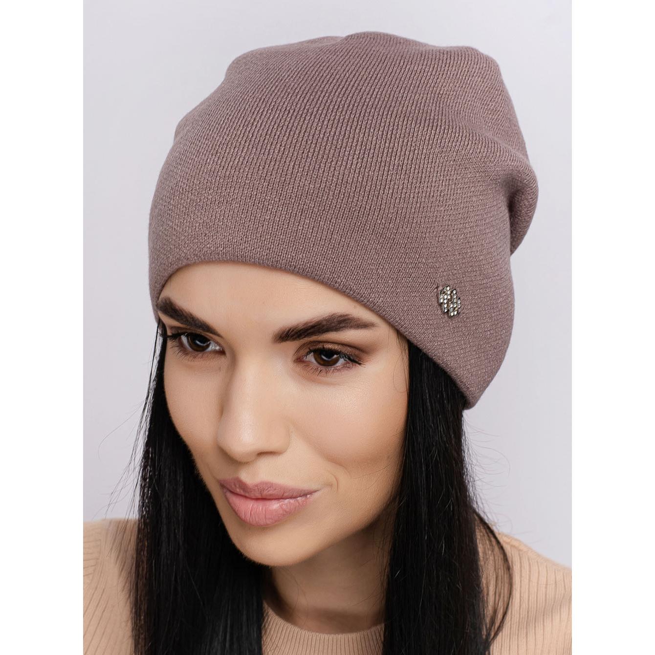 Шапка женская шерстяная Leks Таврия one size Капучино