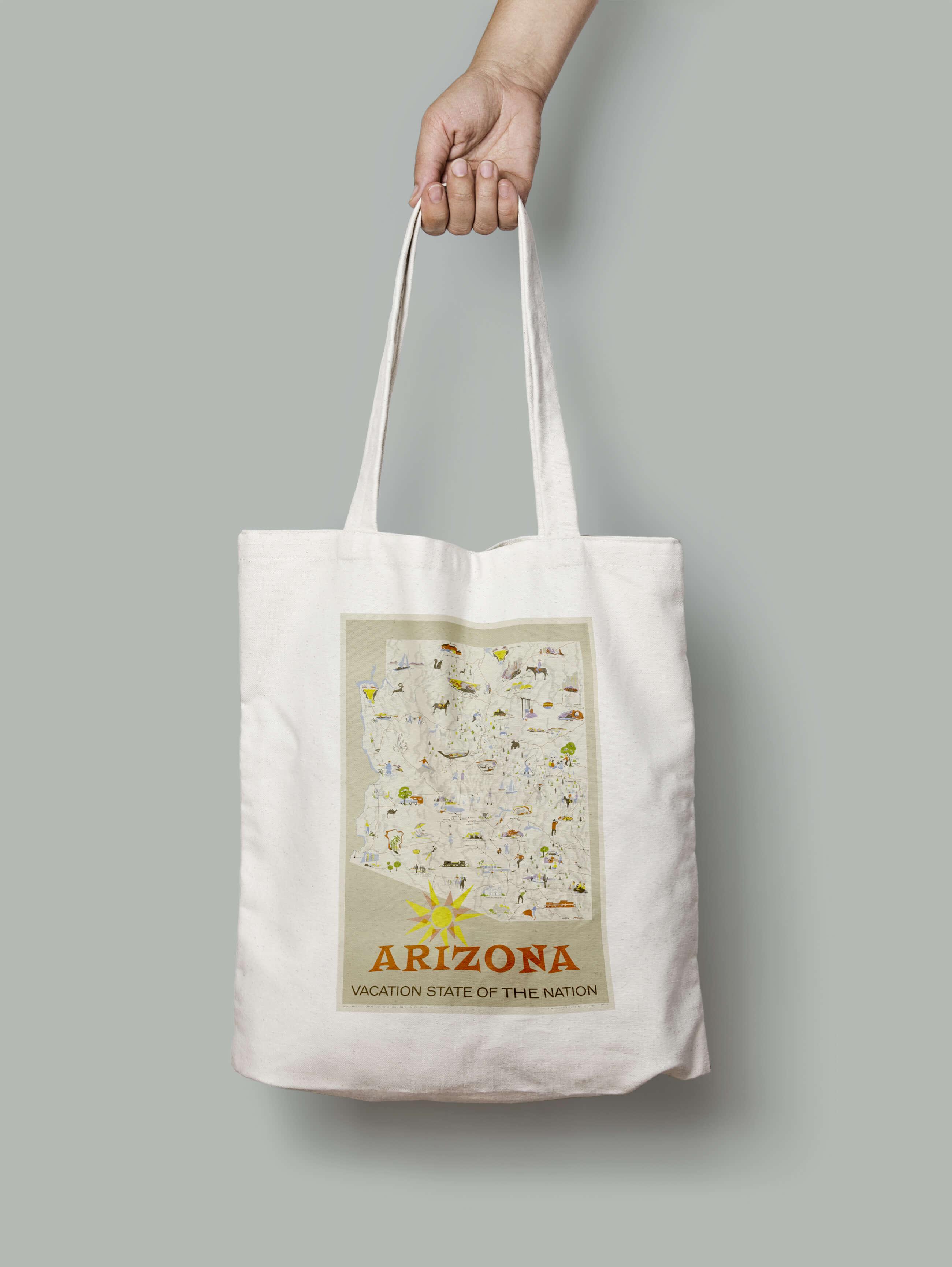 Эко-сумка Карта состояния нации Аризоны шопер (arizona_Bag)