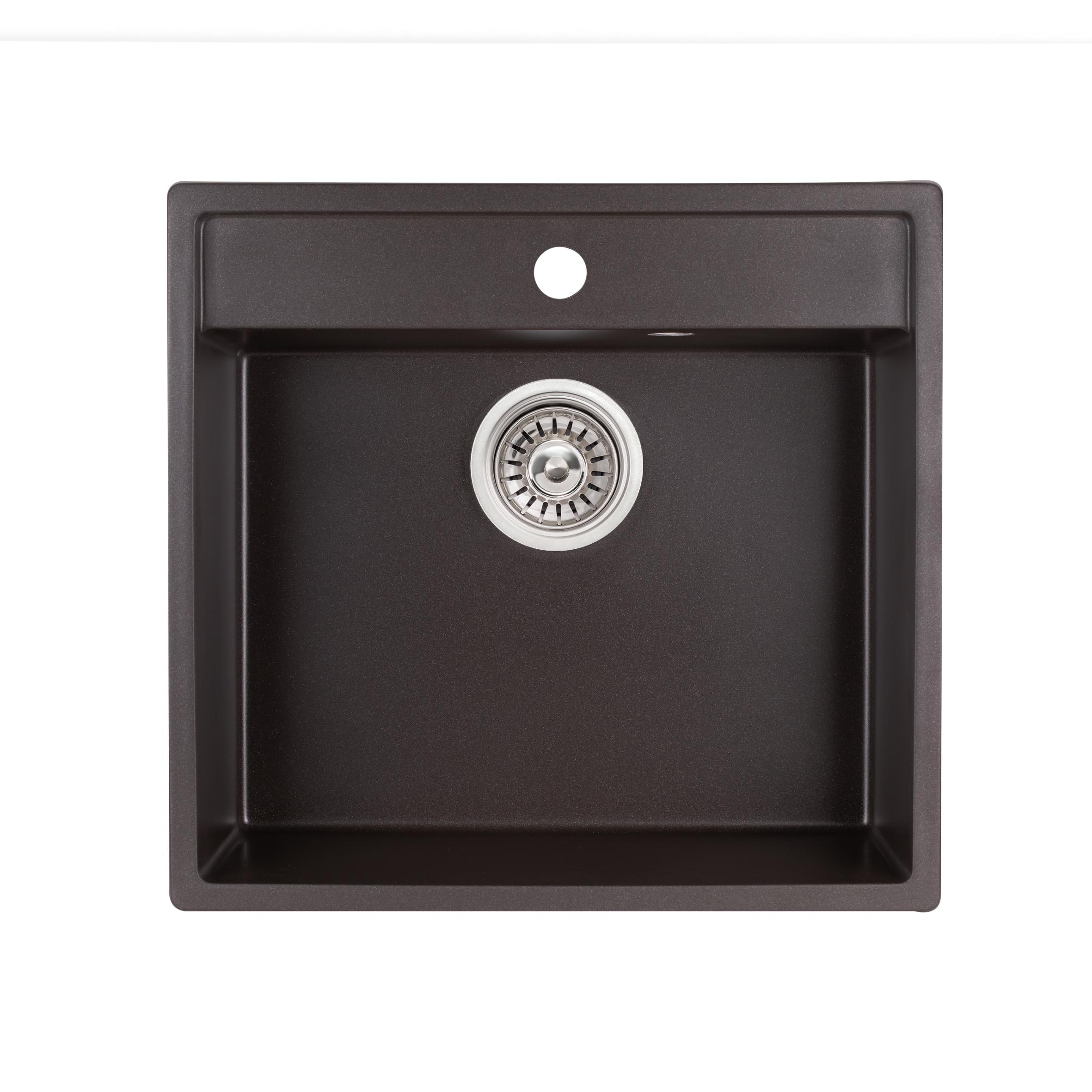 Мойка для кухни Q-tap CS QT5250COF551 гранитная 525x495 мм Коричневый (97053)