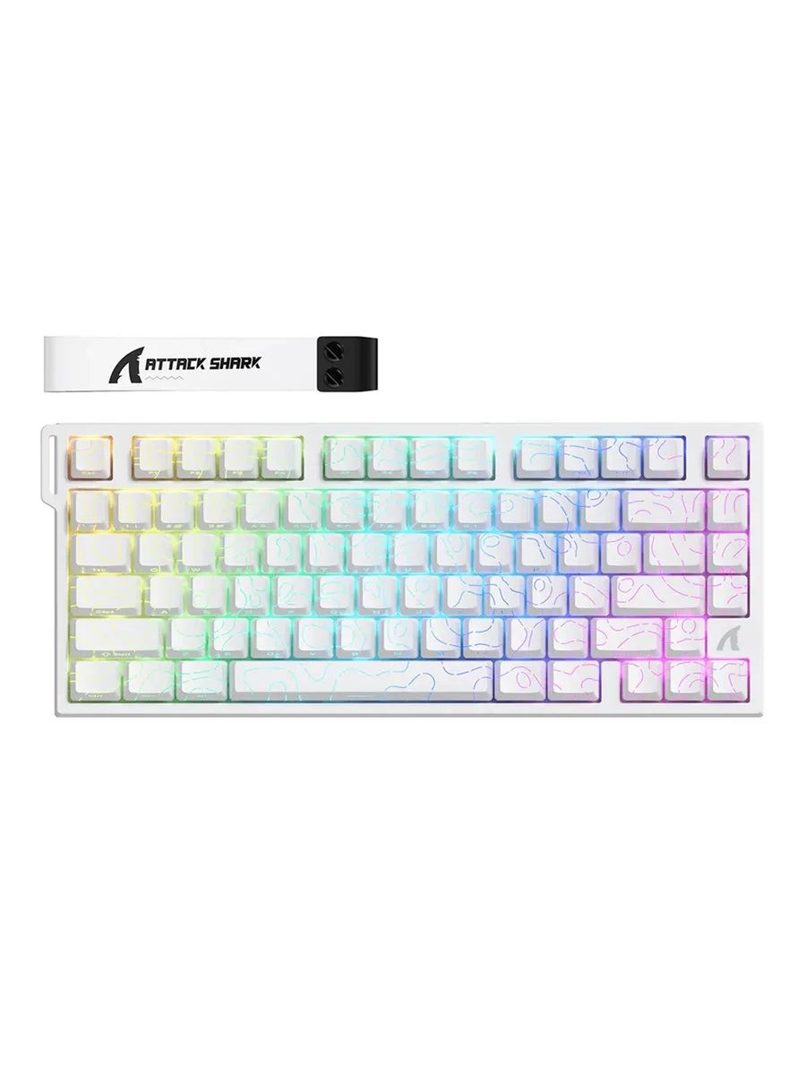 Клавиатура игровая механическая Attack Shark R82 HE RGB с подсветкой компактная 75% для ПК и ноутбука Клавиатура игровая механическая Attack Shark R82 HE RGB с подсветкой компактная 75% для ПК и ноутбука