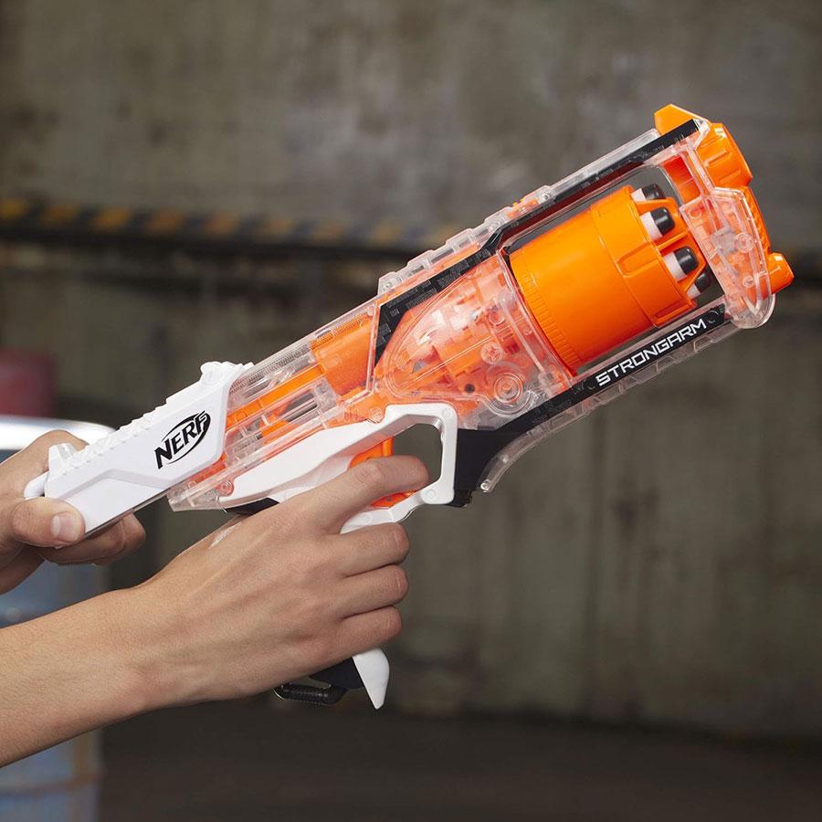 Бластер Nerf Elite Strongarm Clear (E5753) - фото 4