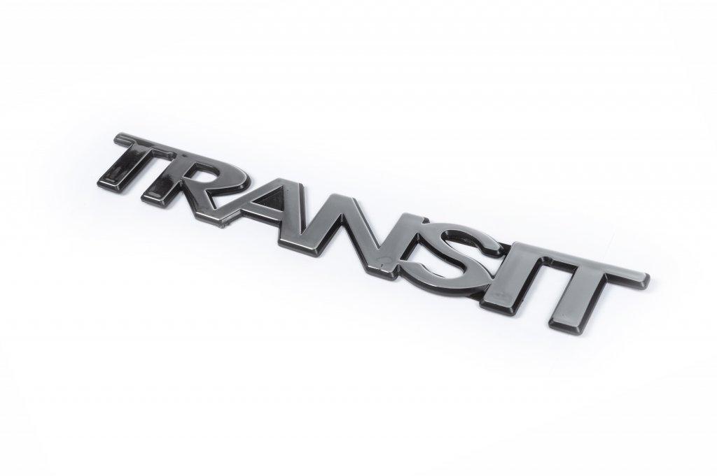 Надпись Transit 29 см на 35 см Другие производители Турции для Ford Transit 2000-2014 гг. abs-пластик Хром