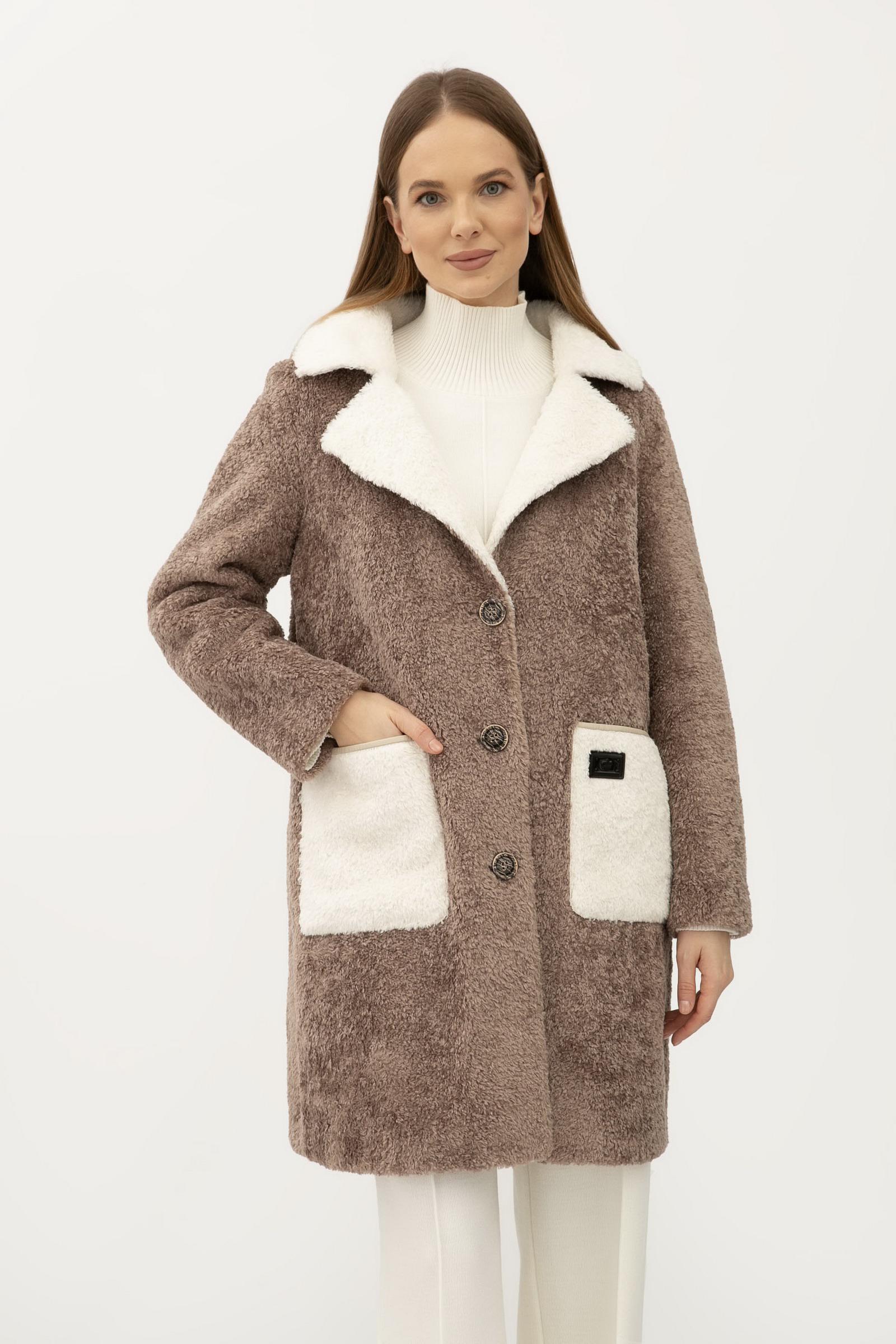 Пальто Lesia 24107303 р. 46 Капучино (148240000) - фото 9