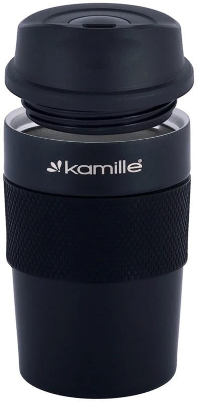 Термокружка Kamille Felice 480 мл с TPR вставкой