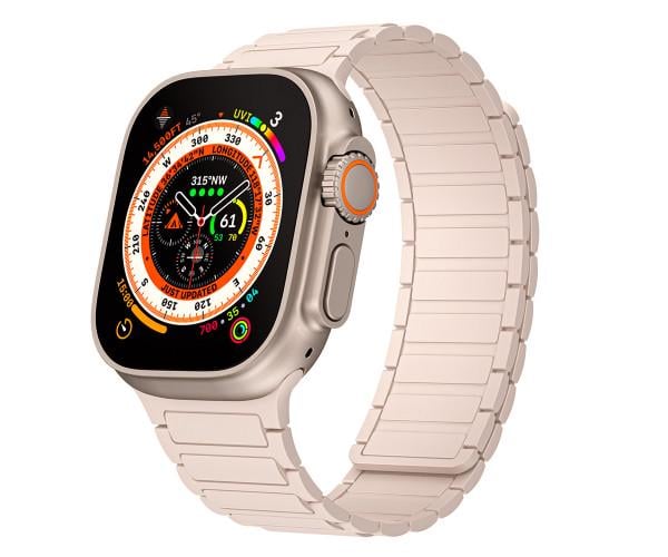 Ремешок Silicone Magnetic для Apple Watch 42/44/45/49 мм Розовый