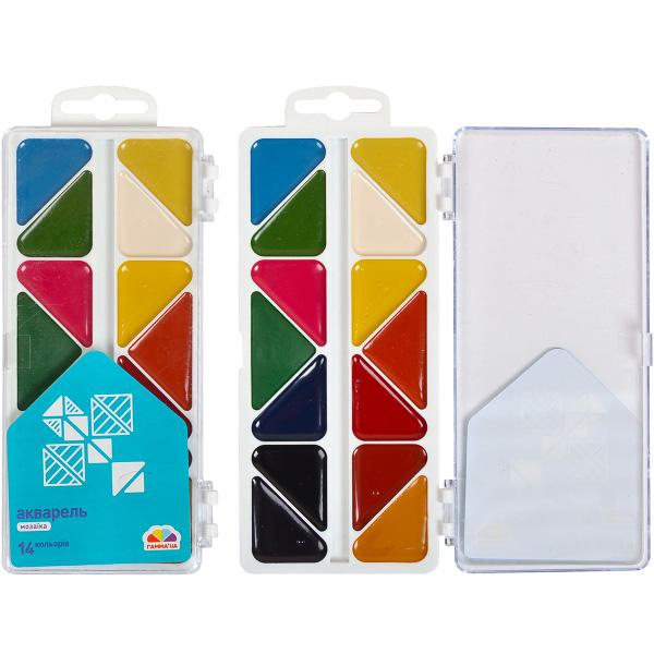 Акварельные краски медовые 14 цв. (300103 4820219211945) - фото 2