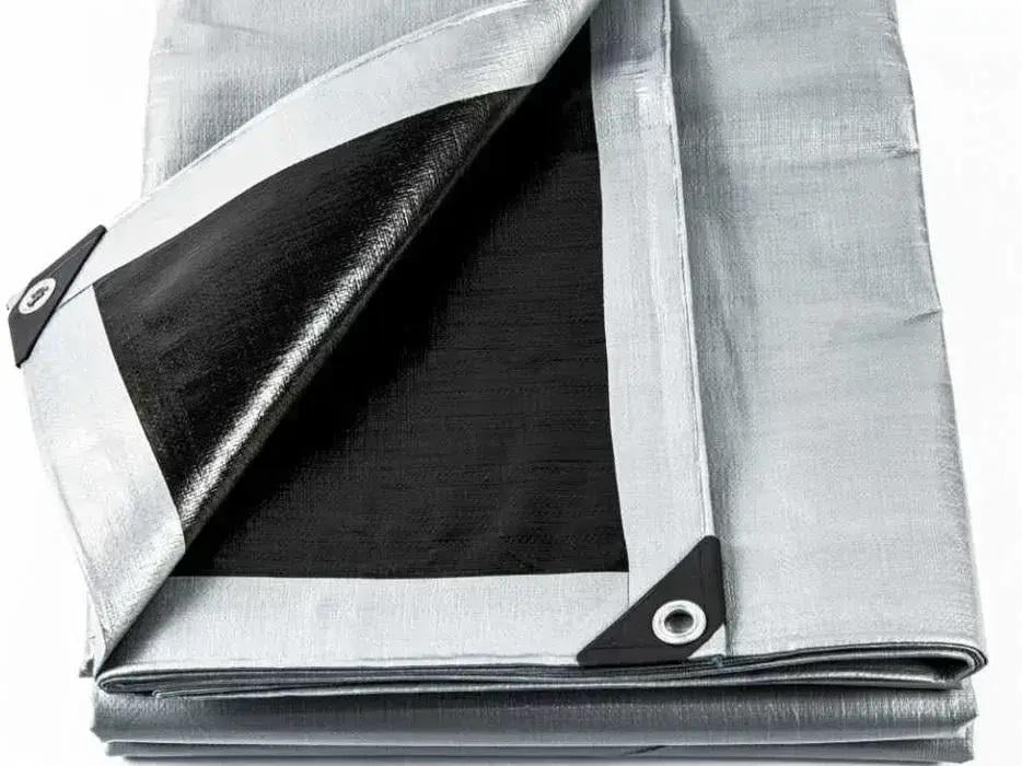 Тент MasterTool для покрытия 200 г/м2 4х6 м Серо-черный (785439) - фото 2