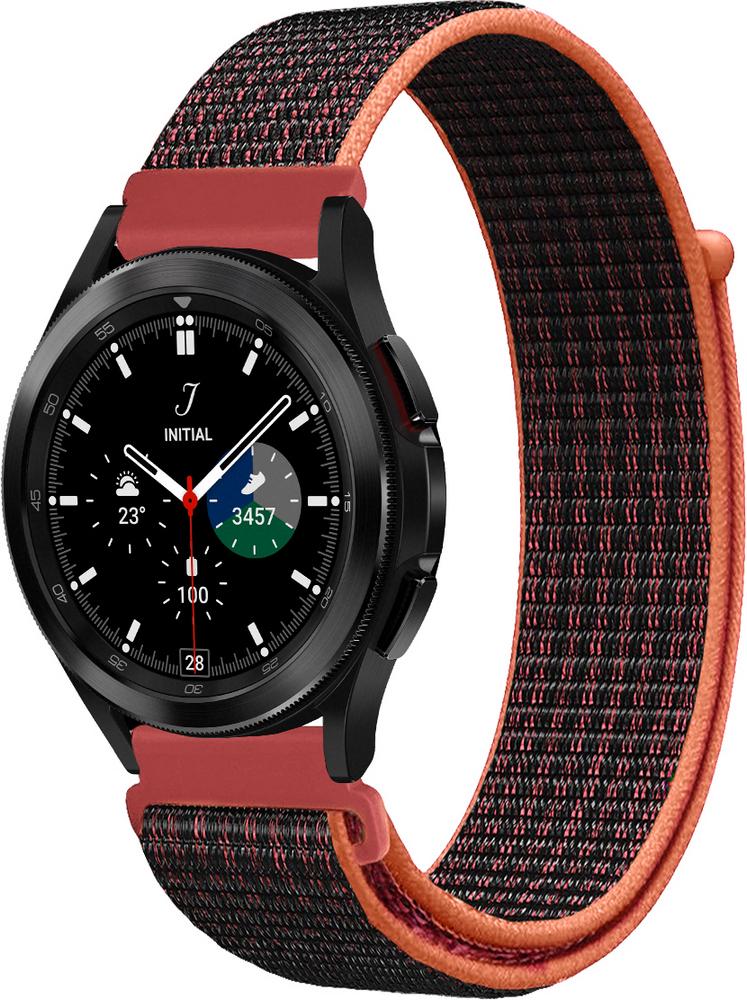 Ремінець нейлоновий Sport Loop для Galaxy Watch 4 Classic 46 мм Black/Red (22395-44) Ремінець нейлоновий Sport Loop для Galaxy Watch 4 Classic 46 мм Black/Red (22395-44)