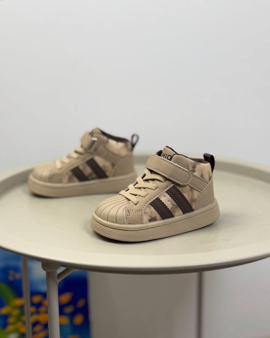 Кроссовки детские р. 25 Бежевый (1473)