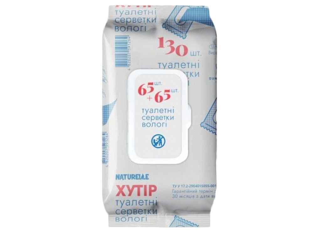 Туалетная бумага Обухов влажная 130 шт. Naturall Хутор (894869)