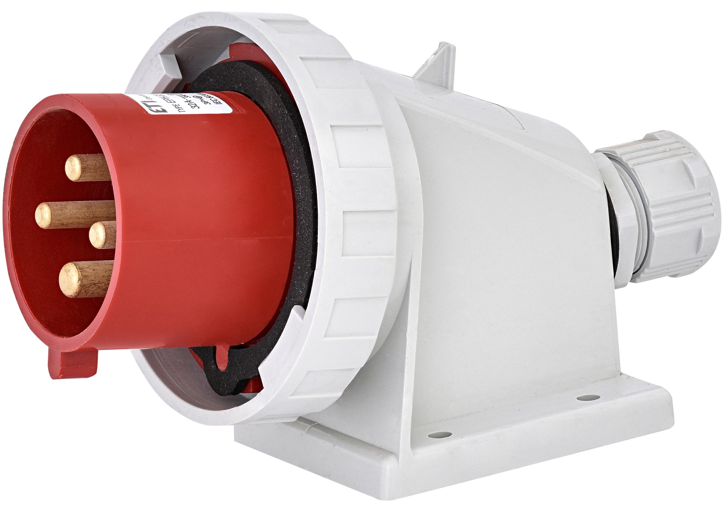 Вилка настінна ETI EPH-3243 IP67 32A 400V 3P+PE
