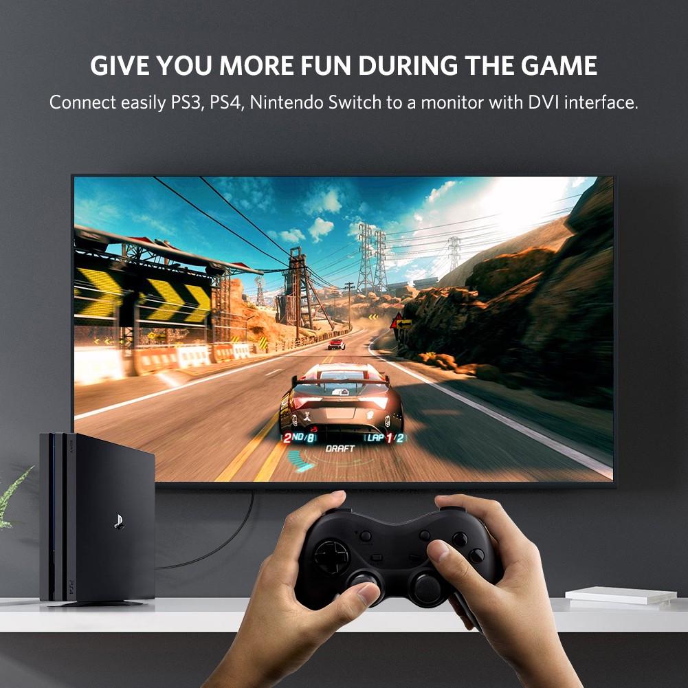 Переходник HDMI DVI D 24 1 Ugreen 20124 Черный - фото 7