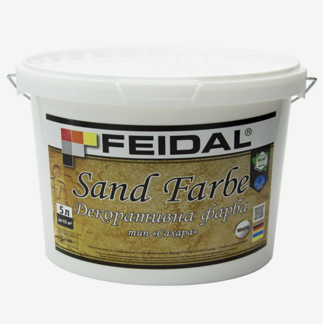 Фарба інтер’єрна декоративна Feidal Sand Farbe 5 л Білий (1886454866) Фарба інтер’єрна декоративна Feidal Sand Farbe 5 л Білий (1886454866)