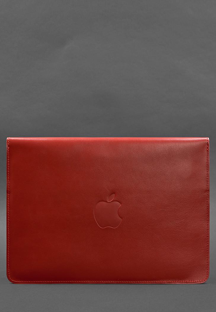 Чехол кожаный-конверт на магнитах для MacBook 15-16" Красный (A-027548) - фото 2 Чехол кожаный-конверт на магнитах для MacBook 15-16" Красный (A-027548) - фото 2