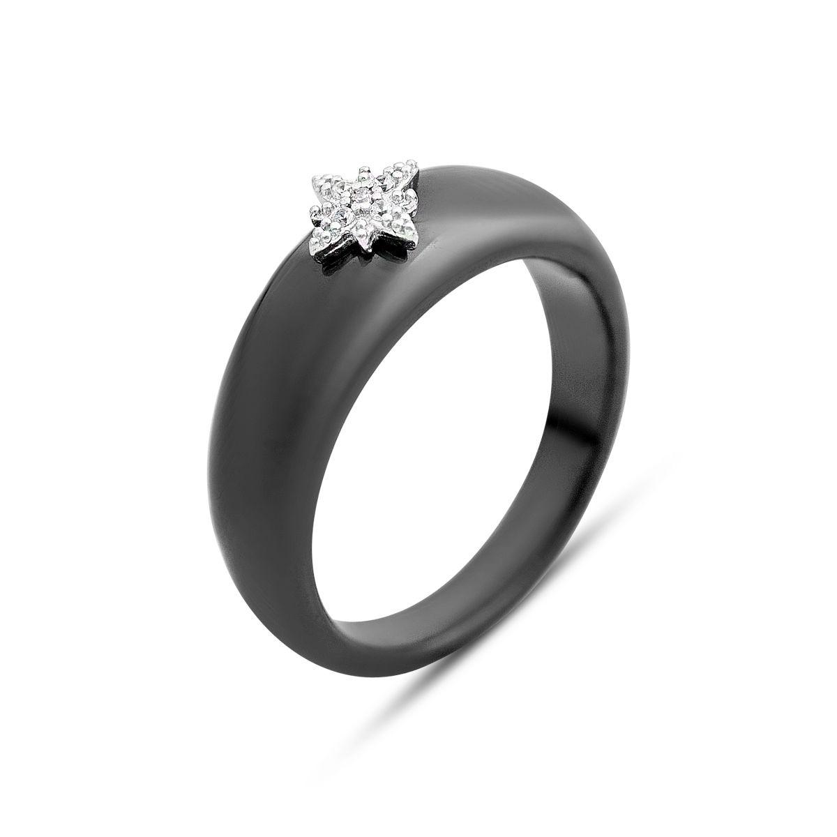 Кільце срібне з керамікою 4,25 г р. 18 (2154389)