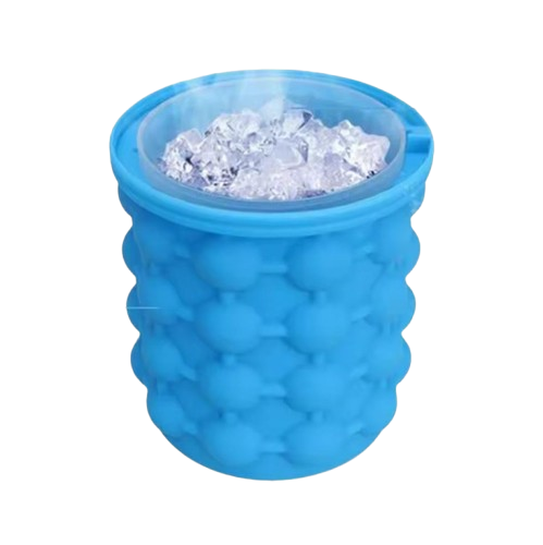 Форма для льда силиконовая с пластиковой чашей Ice Bucket 12,8x10x14 см Blue (ME0021163) Форма для льда силиконовая с пластиковой чашей Ice Bucket 12,8x10x14 см Blue (ME0021163)