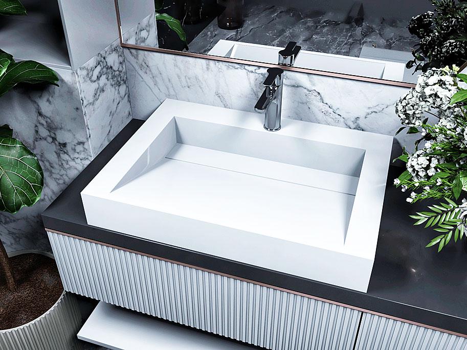 Умивальник накладний Status Boho 70 White (622) - фото 13