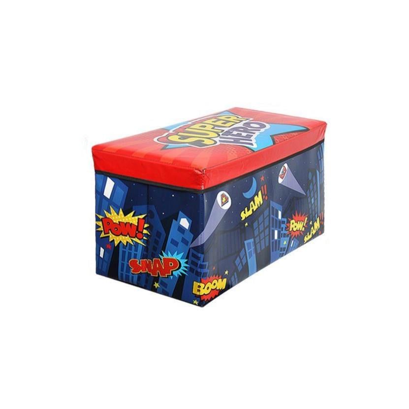 Пуф-кішок для іграшок Metr+ Нічний Місто 61х31х35 см Пурпуровий (KY-157-Y-67)