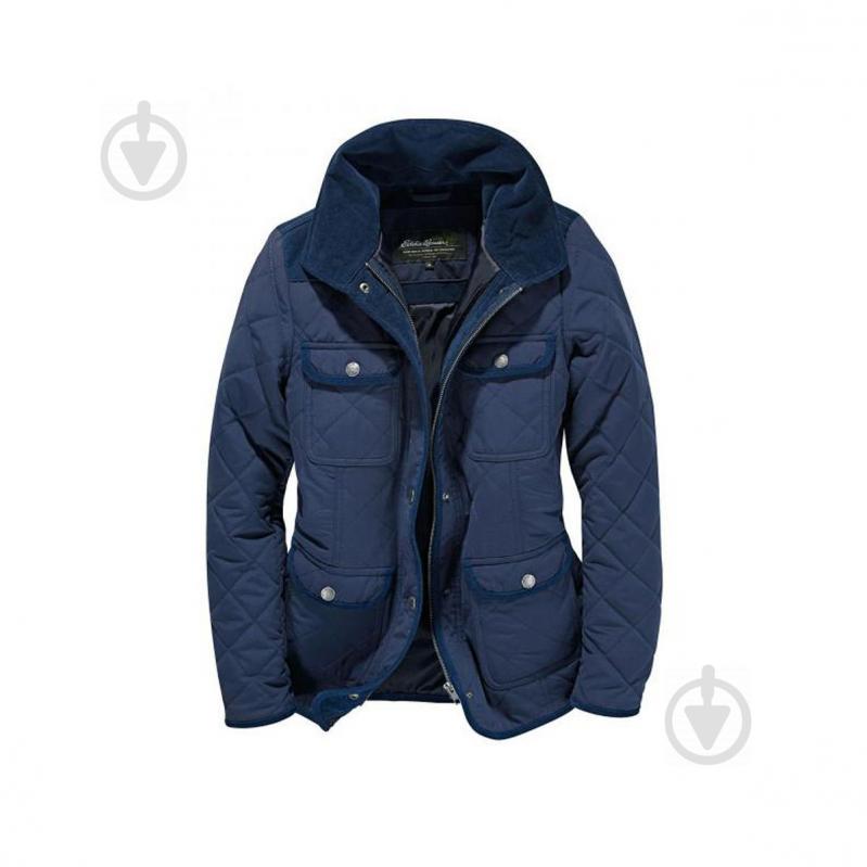 Куртка Eddie Bauer Womens Steppjacke mit Cordbesätzen L Синий (GR1330NV)
