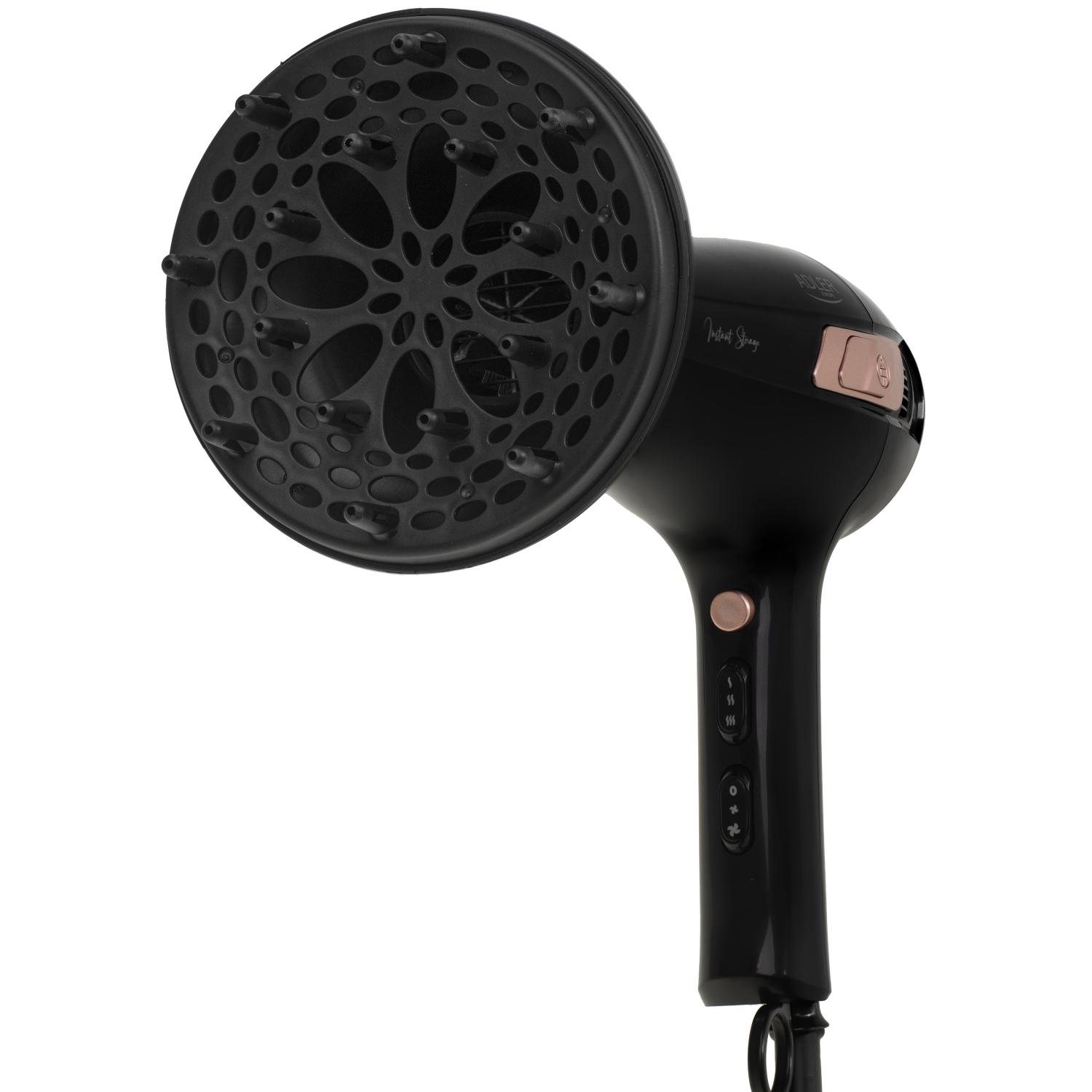 Фен для волос Adler AD 2283 2400W 2 скорости 3 температурных режима Black (AD2283B) - фото 4 Фен для волос Adler AD 2283 2400W 2 скорости 3 температурных режима Black (AD2283B) - фото 4