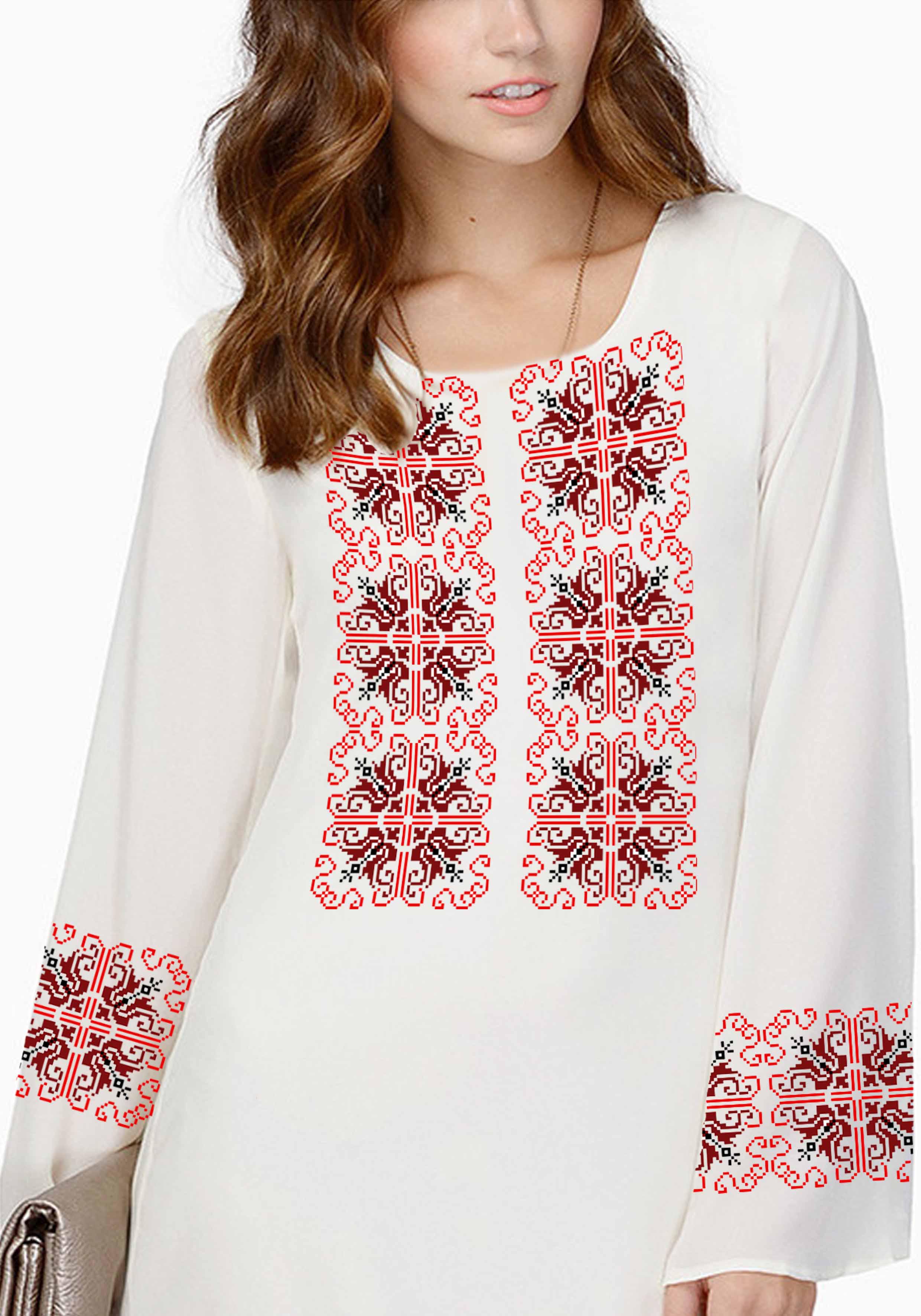 Заготовка для вышивки нитями или бисером рубашка СЖ-374 габардин