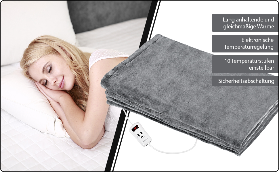 Электропростынь Profi Care PC-WUB 3061 180 Вт 130x180 см - фото 2 Электропростынь Profi Care PC-WUB 3061 180 Вт 130x180 см - фото 2