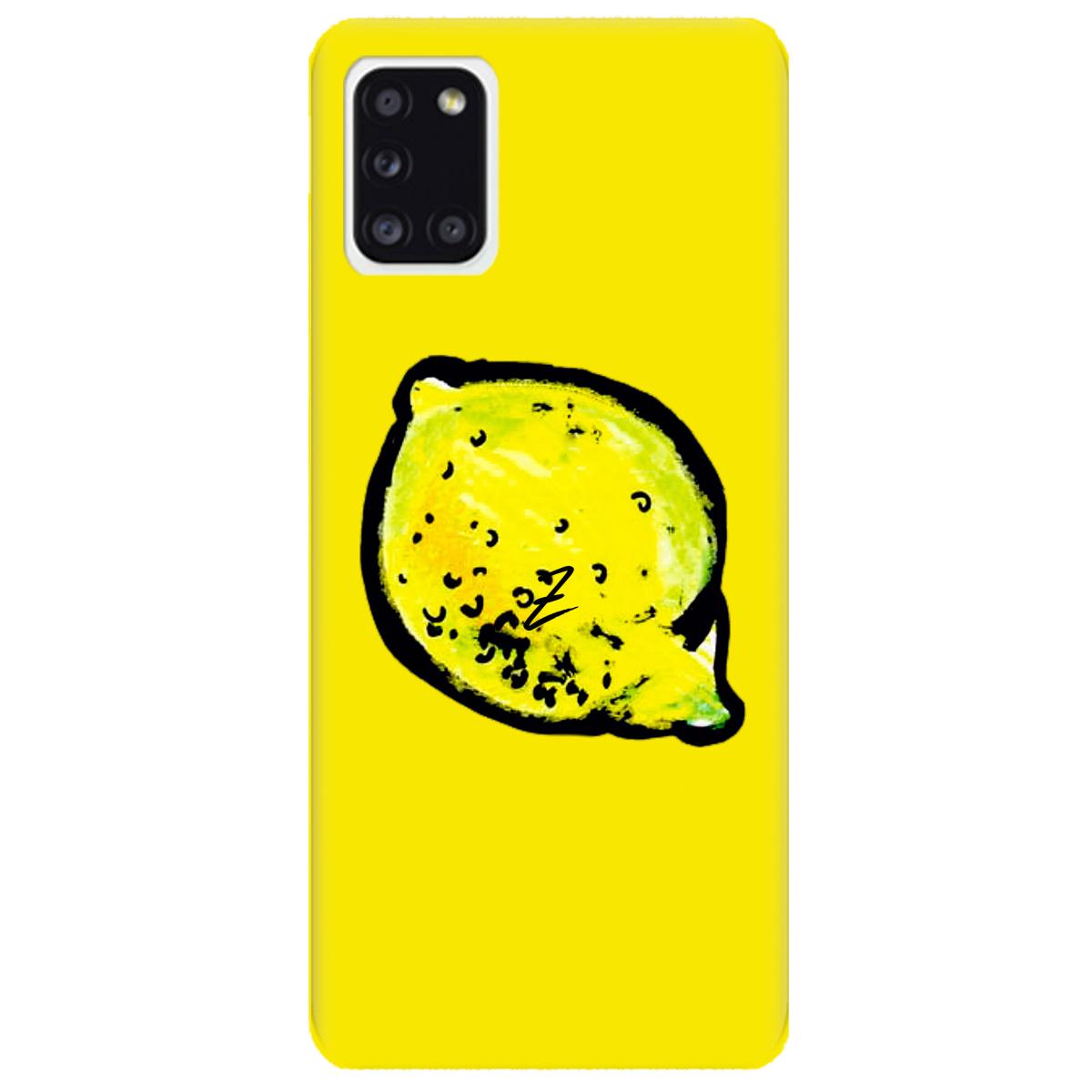 Силиконовый чехол Zorrov для Samsung Galaxy A31 - lemon (14110040187088870) - фото 1