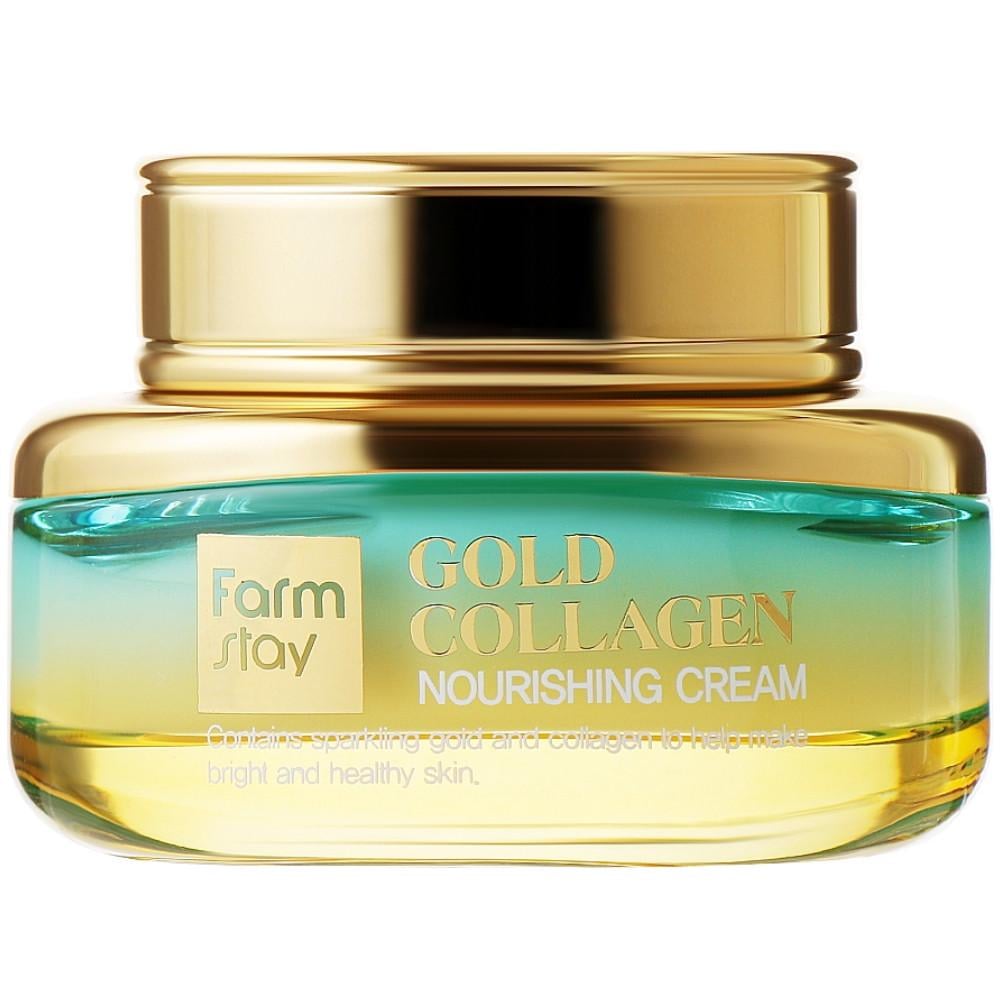 Крем для лица антивозрастной Farmstay Gold Collagen Nourishing Cream с золотом и коллагеном питательный 55 мл (1272359812)