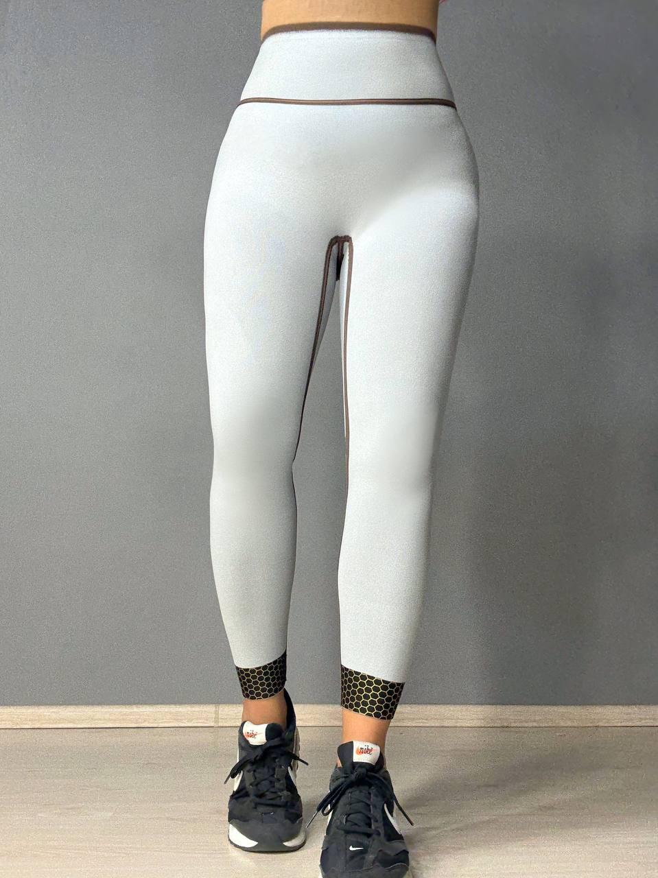 Лосины женские You Are Peri 24052 утепленные на флисе пуш-ап с надписью S Коричневый (4962) - фото 7 Лосины женские You Are Peri 24052 утепленные на флисе пуш-ап с надписью S Коричневый (4962) - фото 7