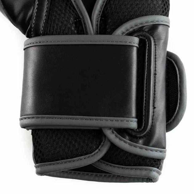 Боксерские перчатки Everlast POWERLOCK TRAINING GLOVES Уни 16 унций Черный/Серый (870310-70-816 16) - фото 4