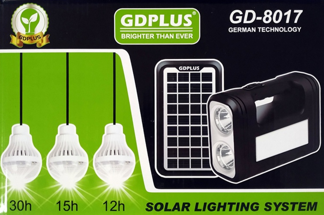 Фонарь-лампа c солнечной панелью GDlite 3 лампочки 4000 мАч Черный (22981449) - фото 11 Фонарь-лампа c солнечной панелью GDlite 3 лампочки 4000 мАч Черный (22981449) - фото 11